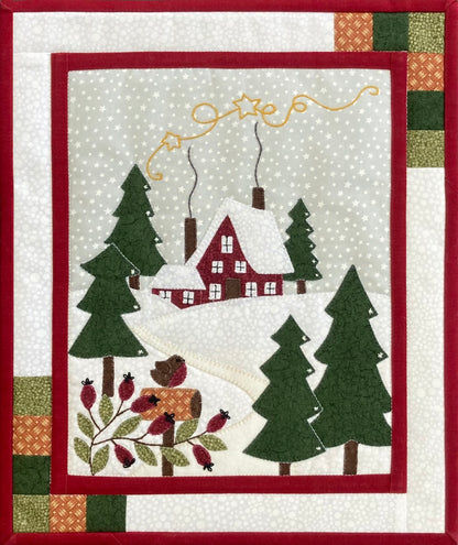 Winter House wall hanging, made up