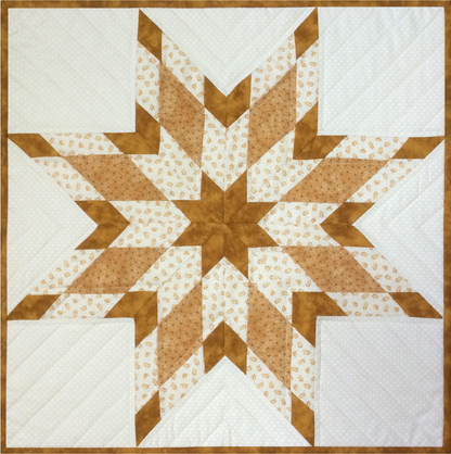 Pieced Star Table Centre Pattern