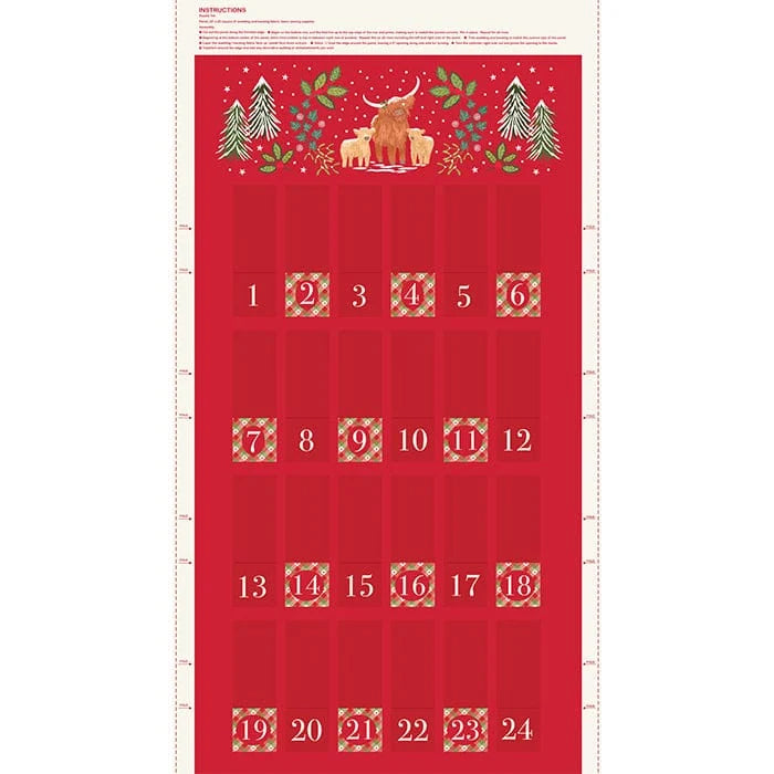 Celtic Christmas Advent Calendar Panel