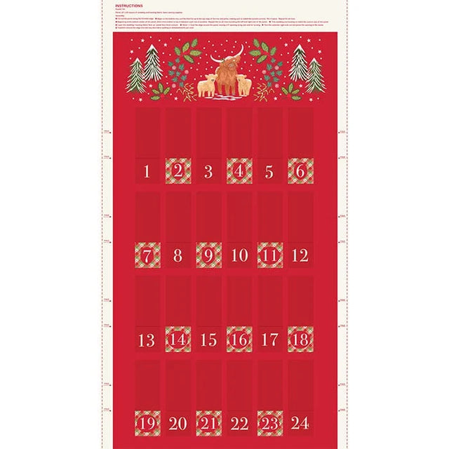 Celtic Christmas Advent Calendar Panel