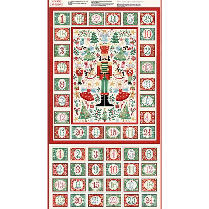 Nutcracker Advent Calendar Panel
