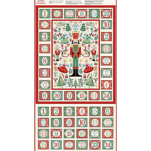 Nutcracker Advent Calendar Panel
