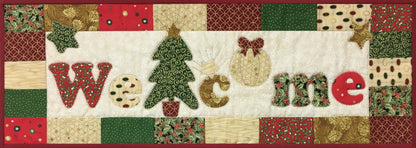 The Christmas welcome sign made up from the Welcome Signs - Holidays pattern
