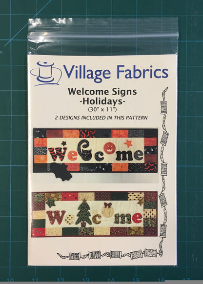 The Welcome Signs - Holidays pattern in its pack