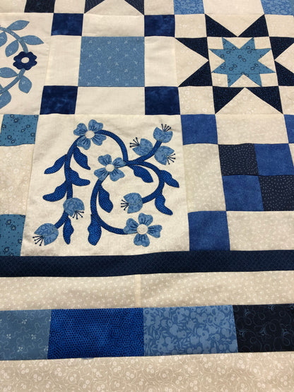 Blueberries and Cream Block of the Month