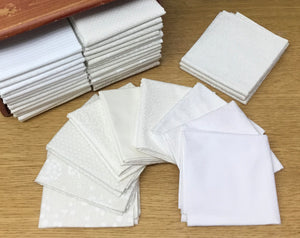 White on White and Cream on Cream Fabric Bundles