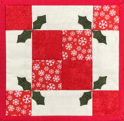 Christmas Red Holly Mug Mat Kit