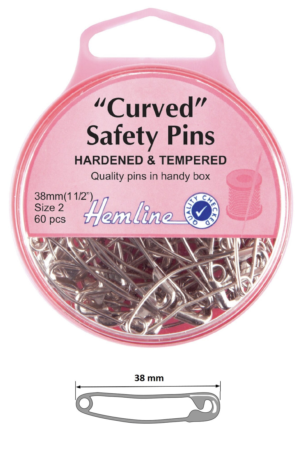 Curved Safety Pins – Village Fabrics