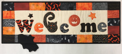 The Halloween welcome sign made up from the Welcome Signs - Holidays pattern