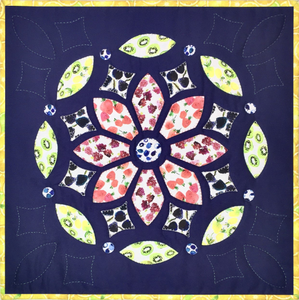 Rose Window Series - Sunset Fireworks, Fruit Spiral, Ocean Wall-Hanging Kit