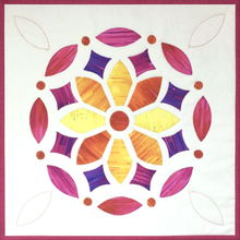 Rose Window Series - Sunset Fireworks, Fruit Spiral, Ocean Wall-Hanging Kit