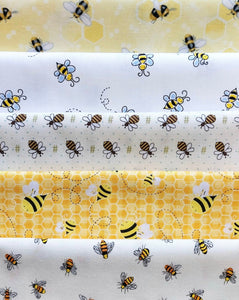 Bees Themed 5 Fat Quarter Pack