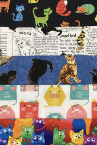 Cats Themed 5 Fat Quarter Pack