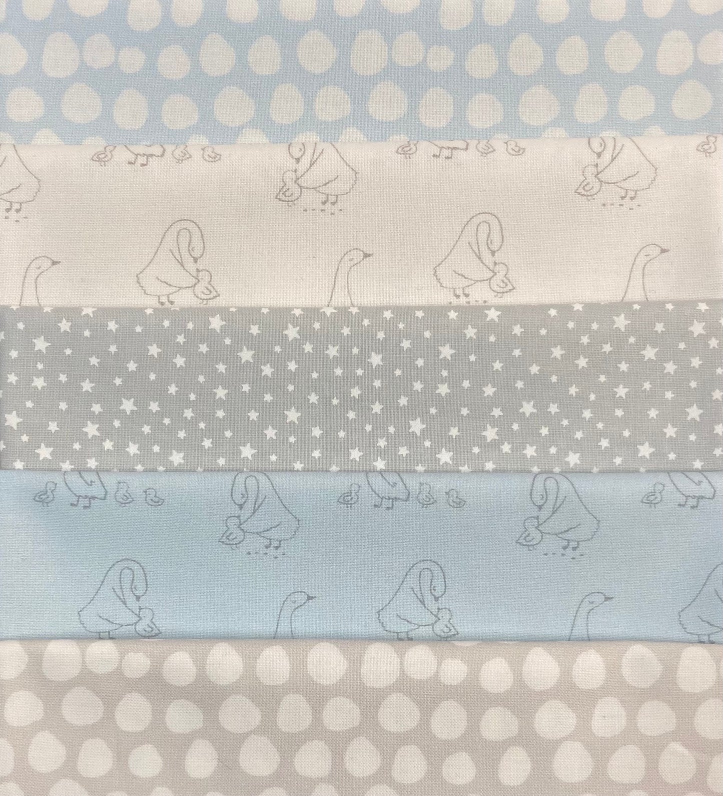 Baby Blue Themed 5 Fat Quarter Pack