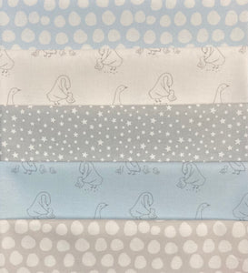 Baby Blue Themed 5 Fat Quarter Pack