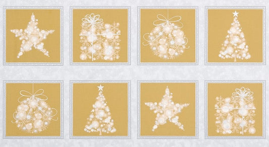 Gold and Silver Christmas Panel