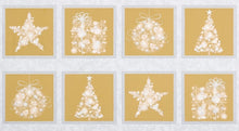 Gold and Silver Christmas Panel