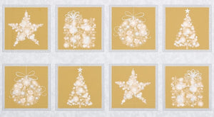Gold and Silver Christmas Panel
